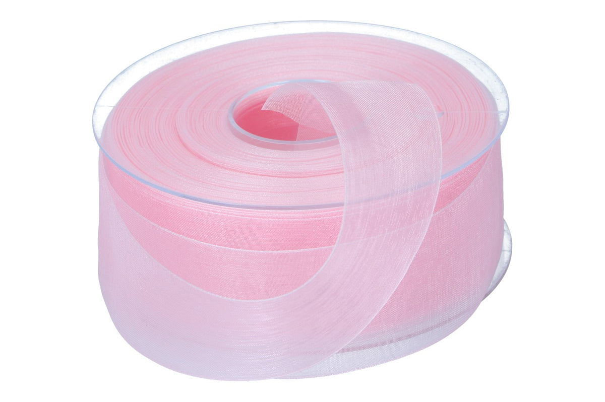 Beauty Organdy Band 40mm, 50m, rosa