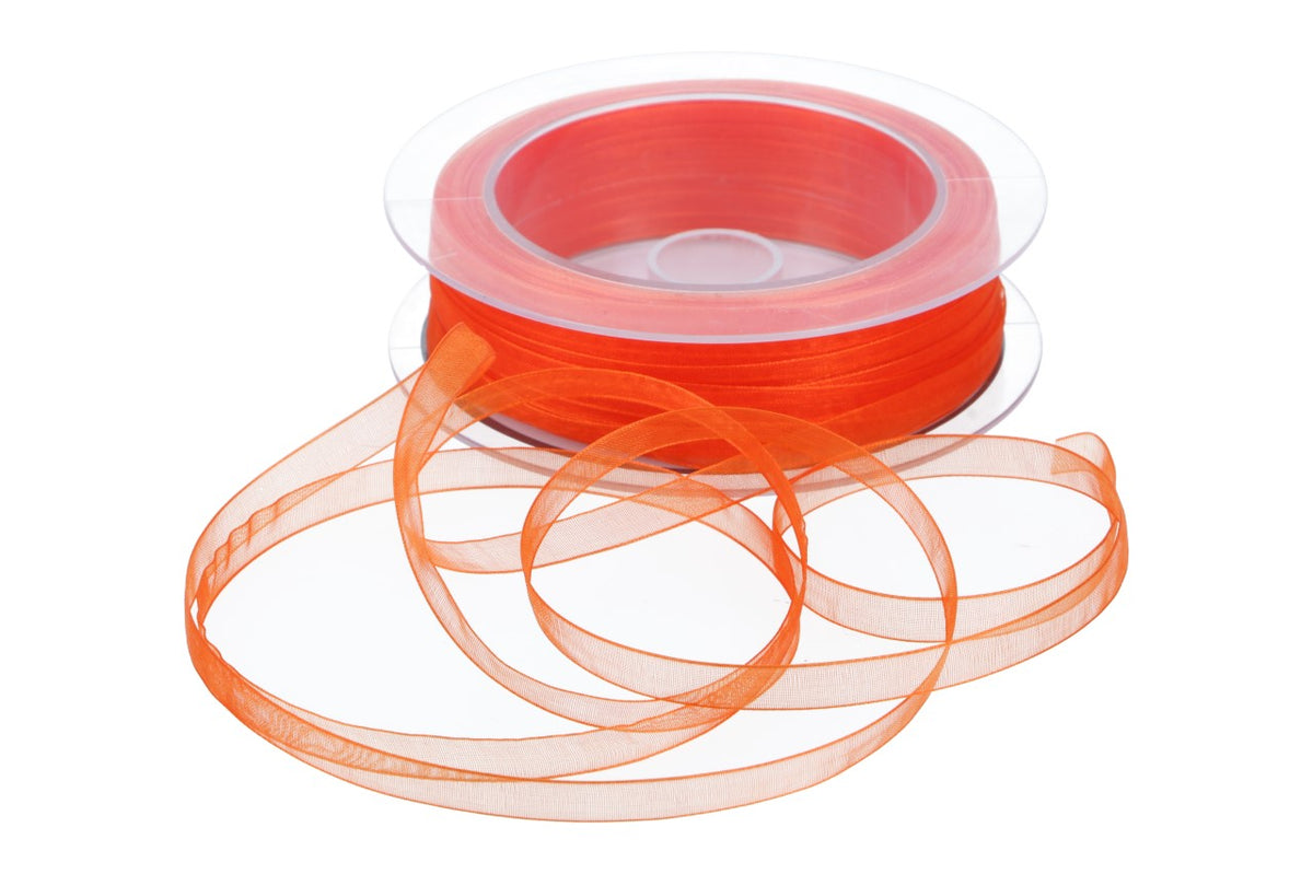 Beauty Organdy Band 25mm, 50m, orange