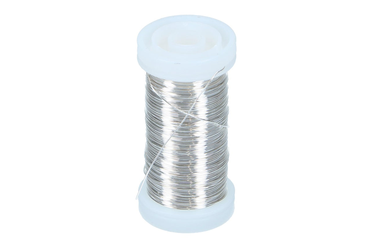 Silberglanzdraht 0,40mm, 100gr.