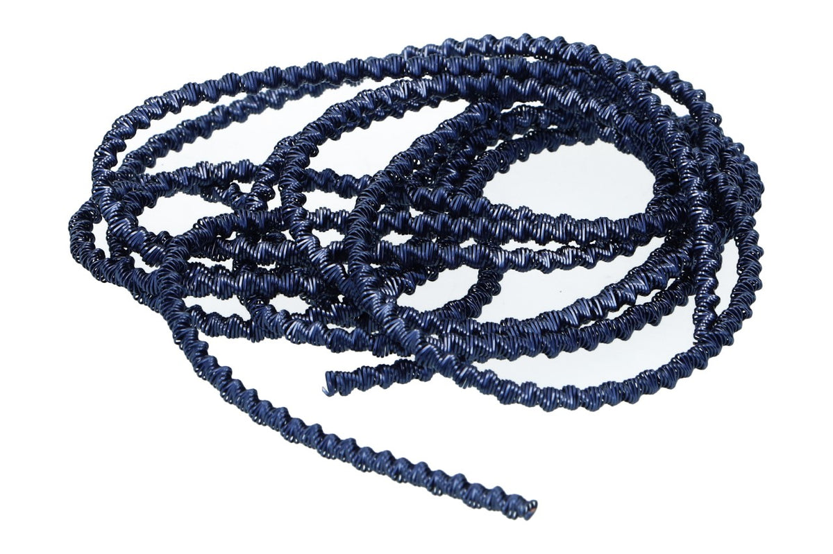 Bouillondraht grob, Blau, 1,5m