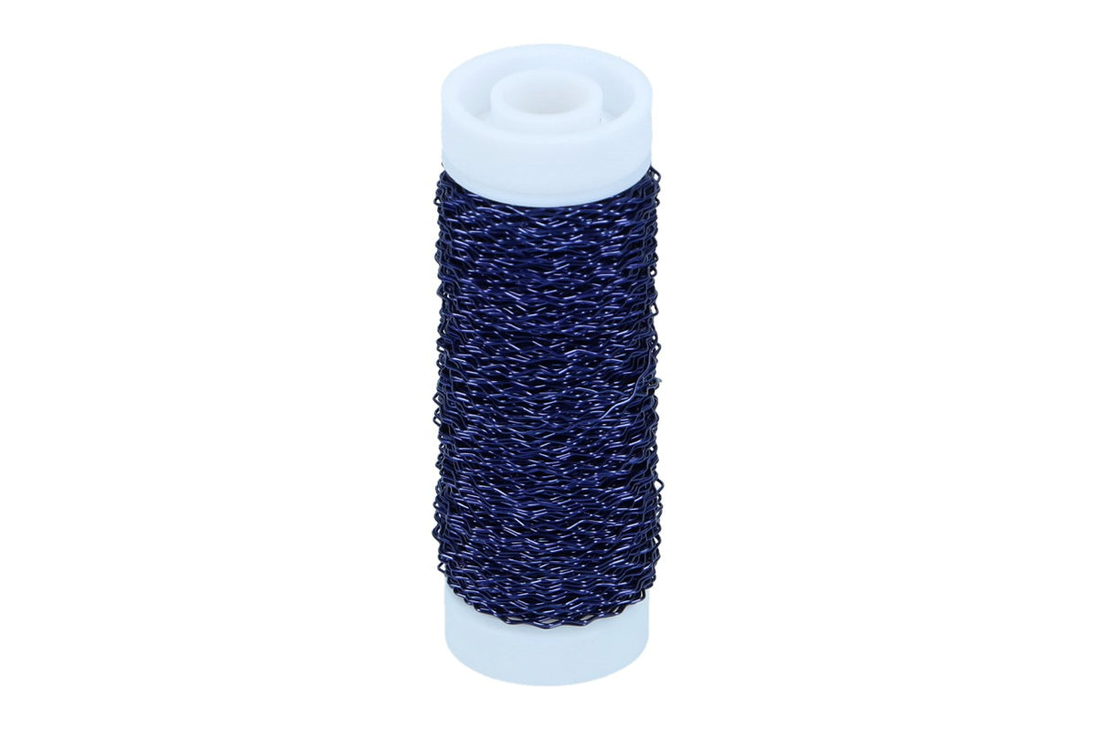 Bouillondrahteffekt Blau 35m, 25gr Spule
