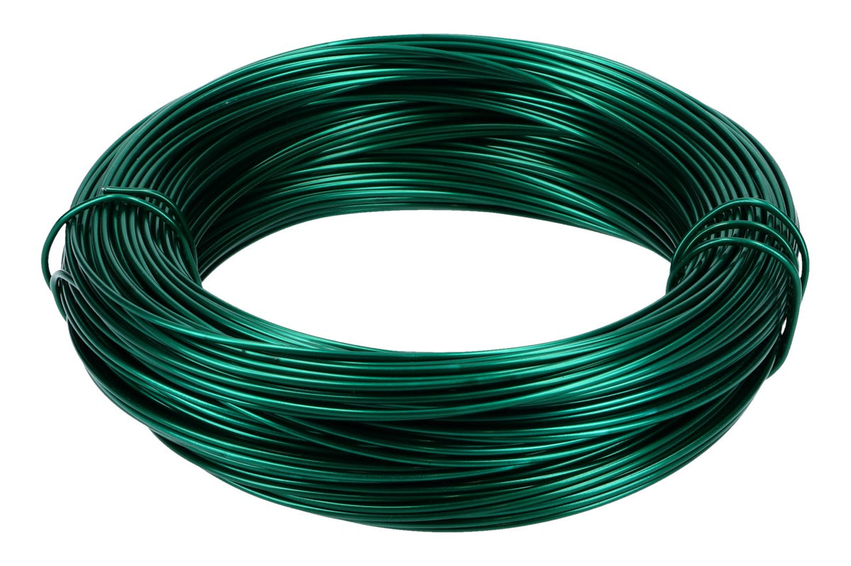 Aludraht, 2mm, 60m Ring, 500gr., grün