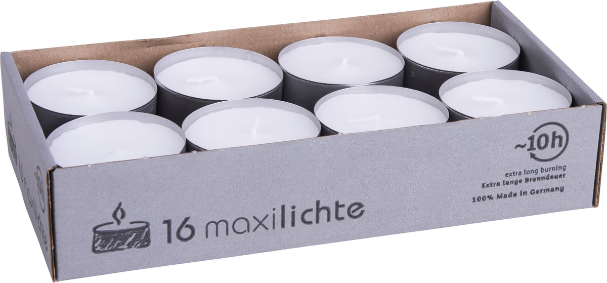 Maxiteelichter 58mm, 1 Pack = 16 Stück
