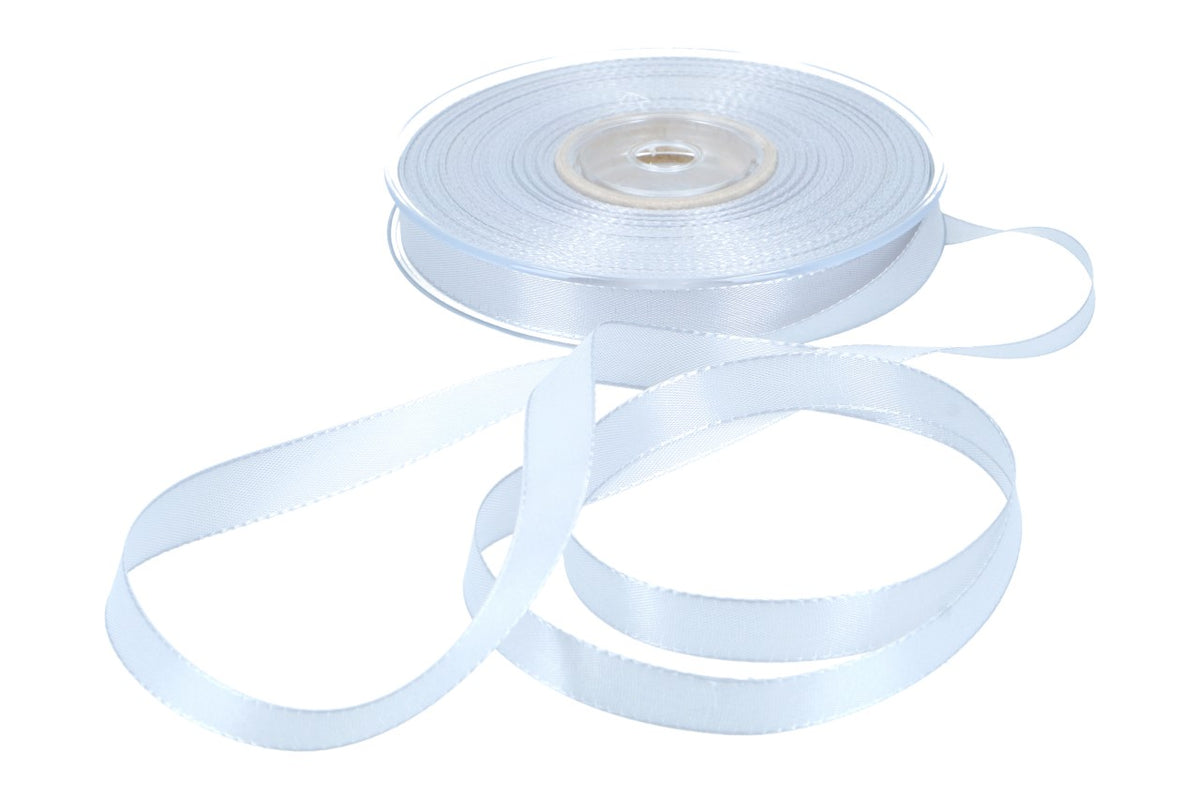 Dekoband Economy 15mm, 50m, silber/grau