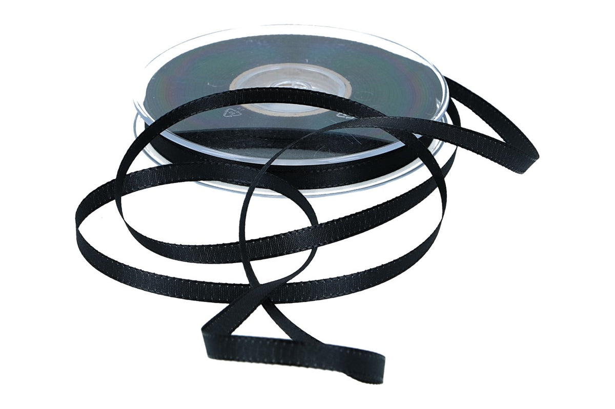 Dekoband Economy,10mm, 50m, schwarz