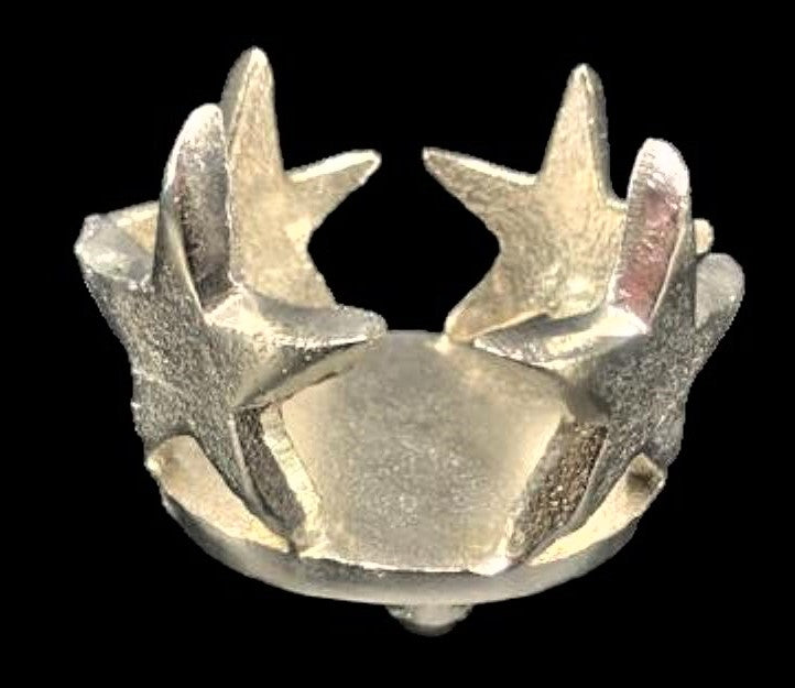 Alu Kerzenhalter D11cm H8cm, Ve. 1 Stk