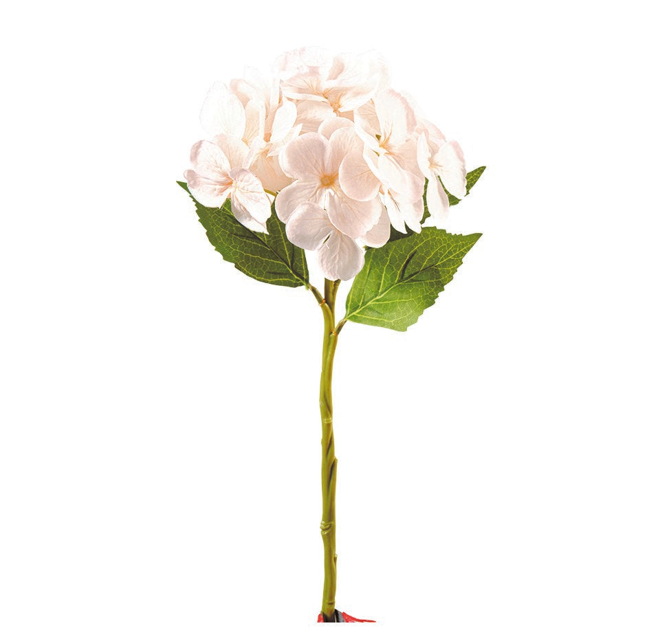 Hortensie mit Blatt L33cm, Ve, 1 Stk