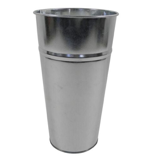 Zinkvase rund D15cm H27cm, Ve. 1 Stk