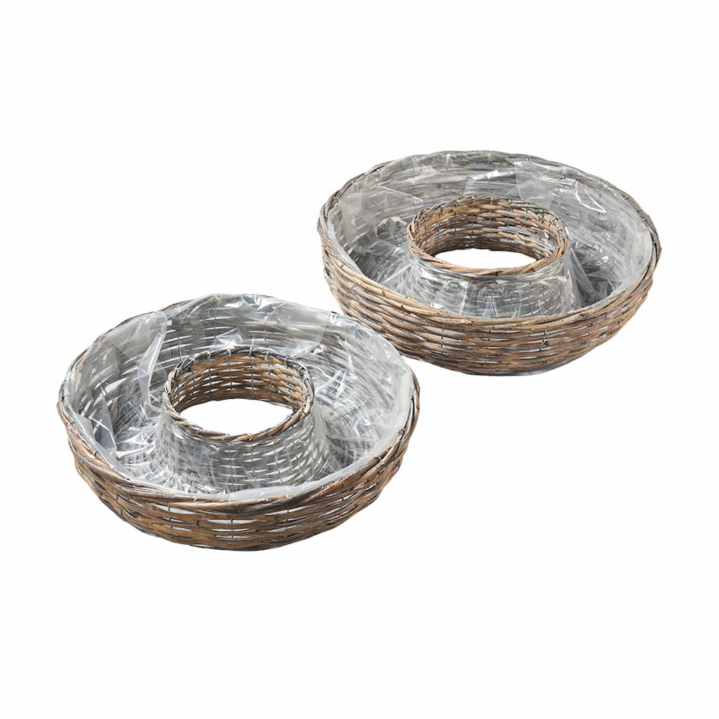 Pflanzring aus Rattan D50cm H12cm, Gr.XL