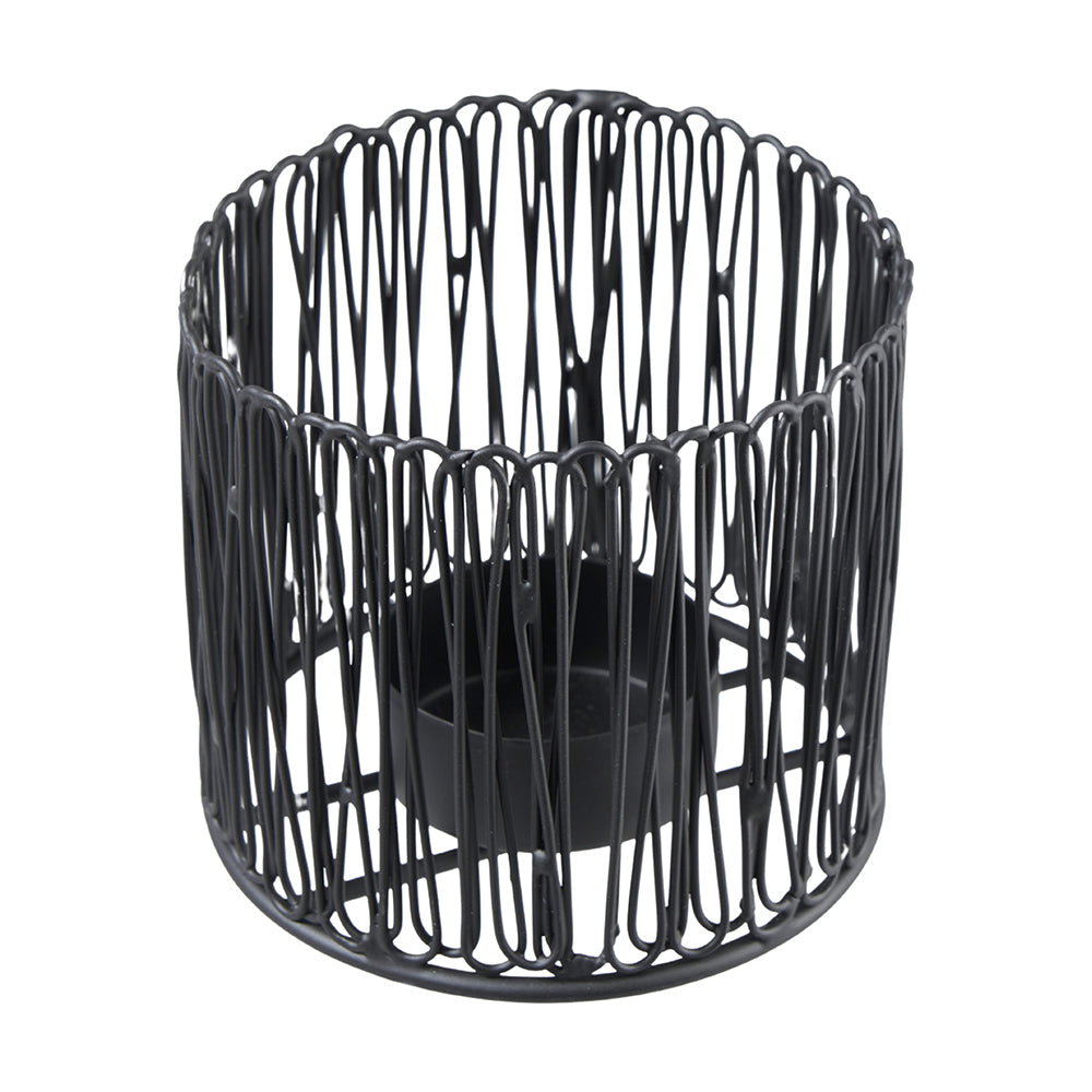 Teelichhalter aus Draht, D8cm H7cm