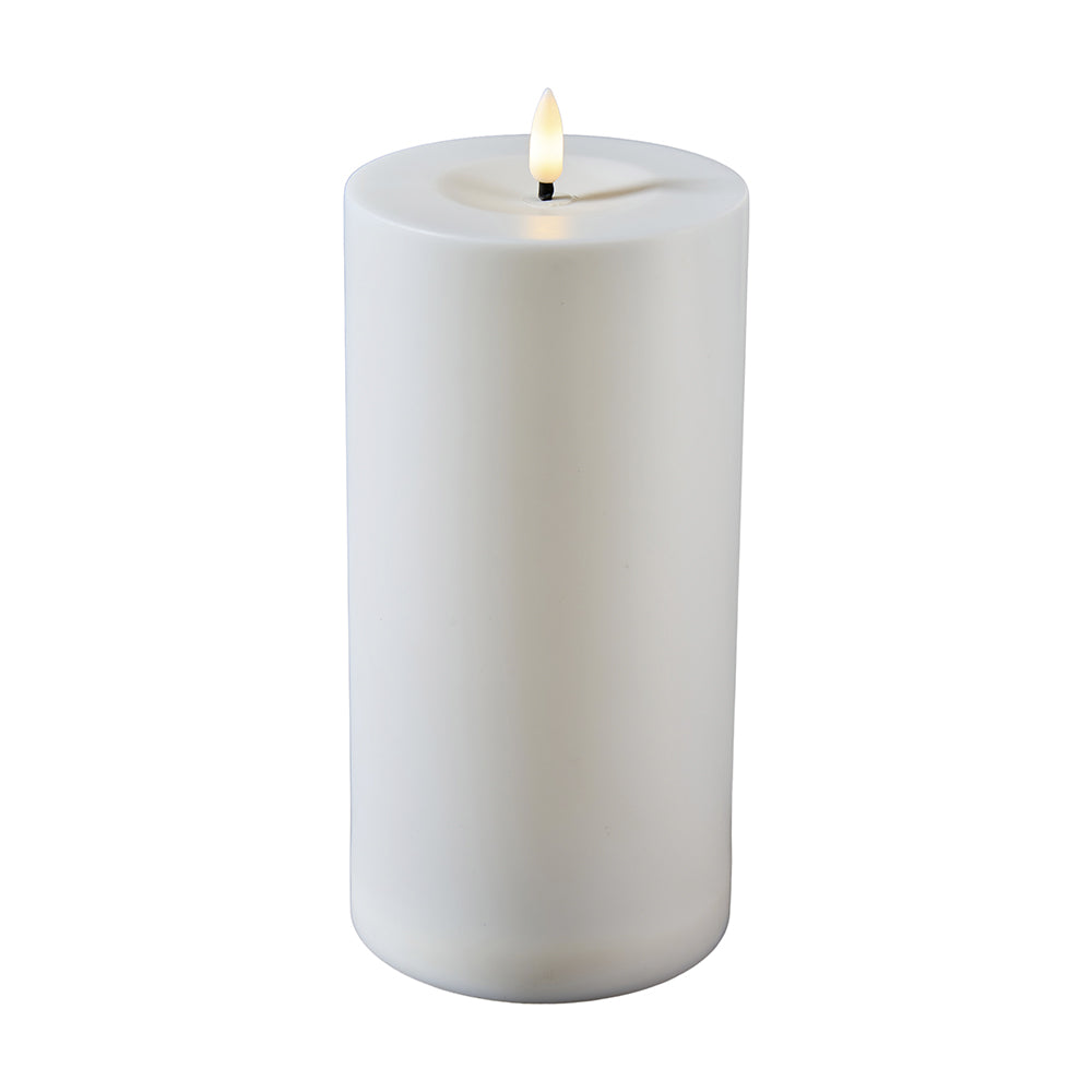 LED Kerze D 10cm H20cm, Ve. 1 Stk
