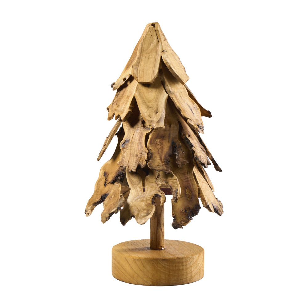 Tannenbaum aus Holzstücken D40 H60cm