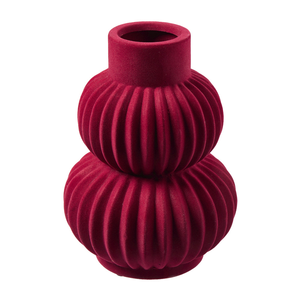 Vase bauchig x2, D19 H26cm