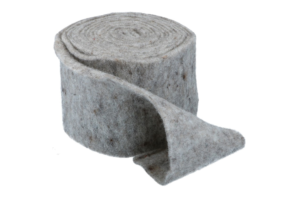 Topfband, hell grau, Br. 15cm Ve. 5m