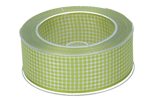 Band Vichy 40mm, 50m, limone