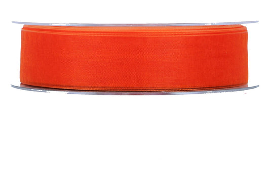 Beauty Organdy Band 25mm, 50m, orange