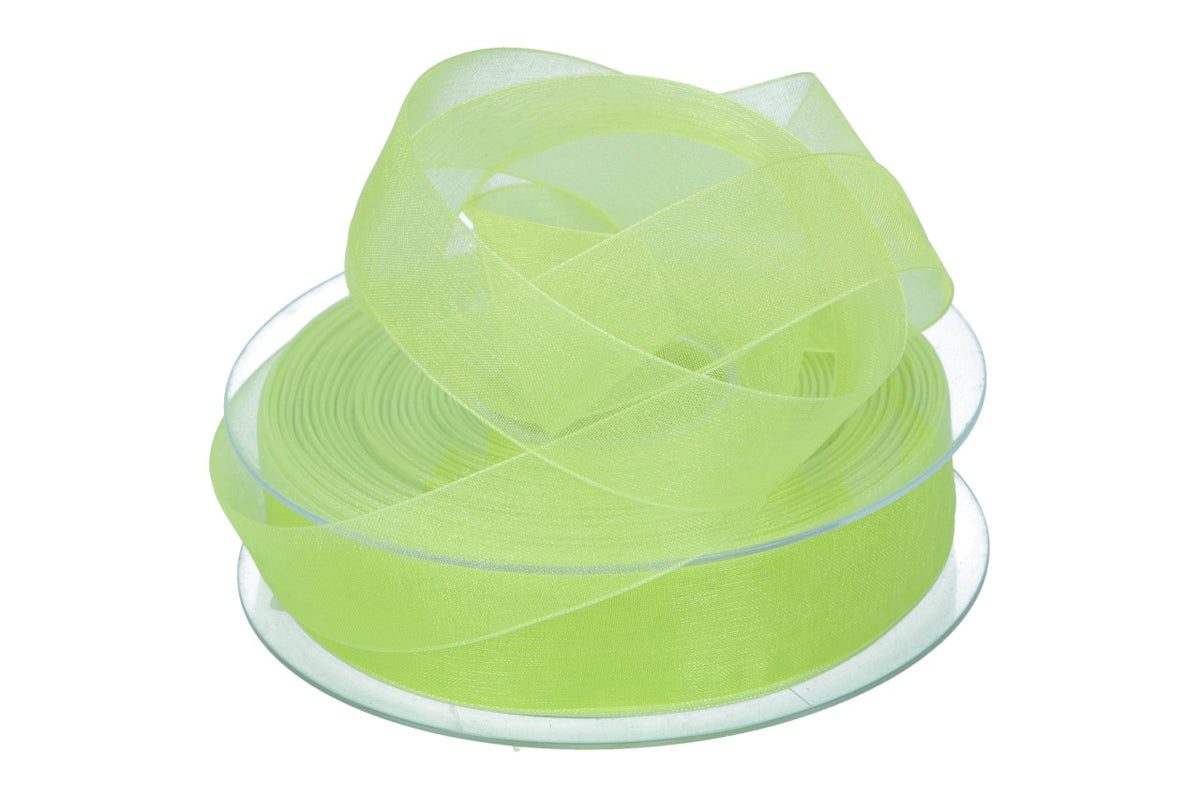 Beauty Organdy Band 25mm, 50m, limon