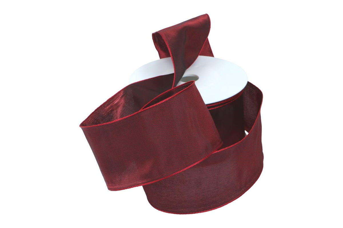 Formb. Drahtkantenband 60mm, dunkel rot