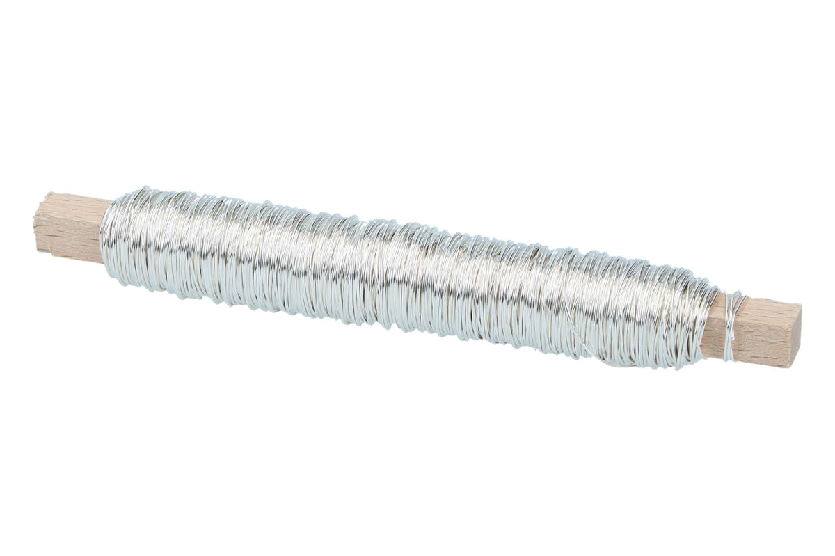 Kupferlackdraht Silber, 0,50mm, 100gr.