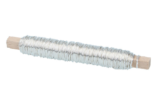 Kupferlackdraht Silber, 0,50mm, 100gr.