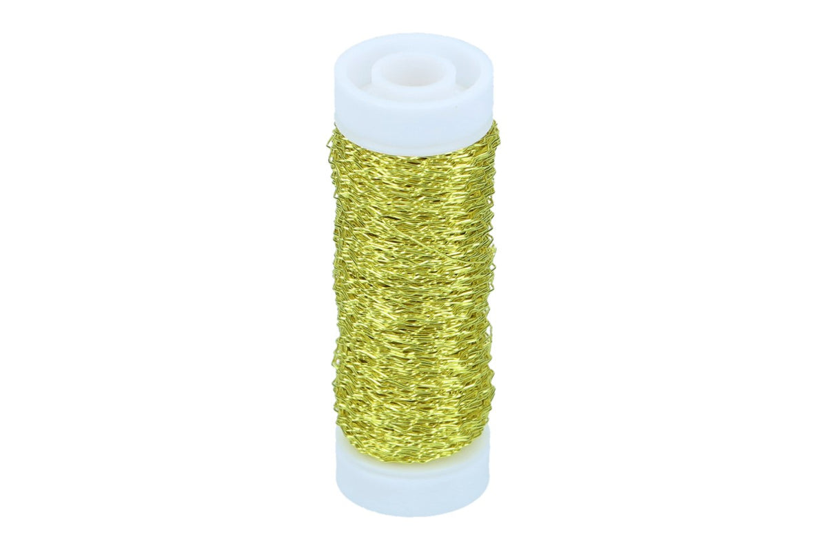 Bouillondrahteffekt Gelb 35m, 25gr Spule