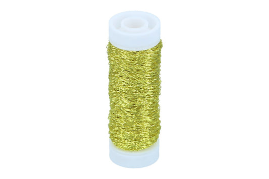 Bouillondrahteffekt Gelb 35m, 25gr Spule
