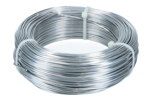 Aludraht 2mm, 1kg Rolle, Silber