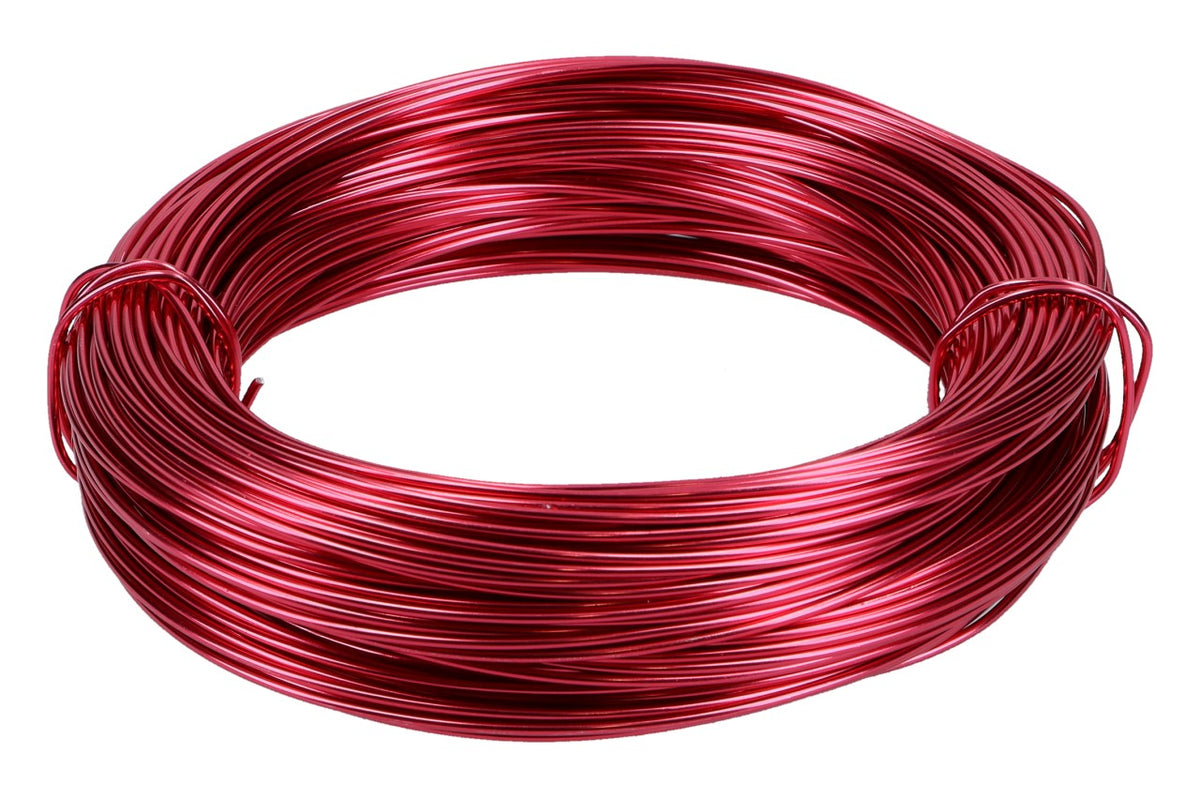 Aludracht, 2mm, 60m Ring, 500gr. Rot