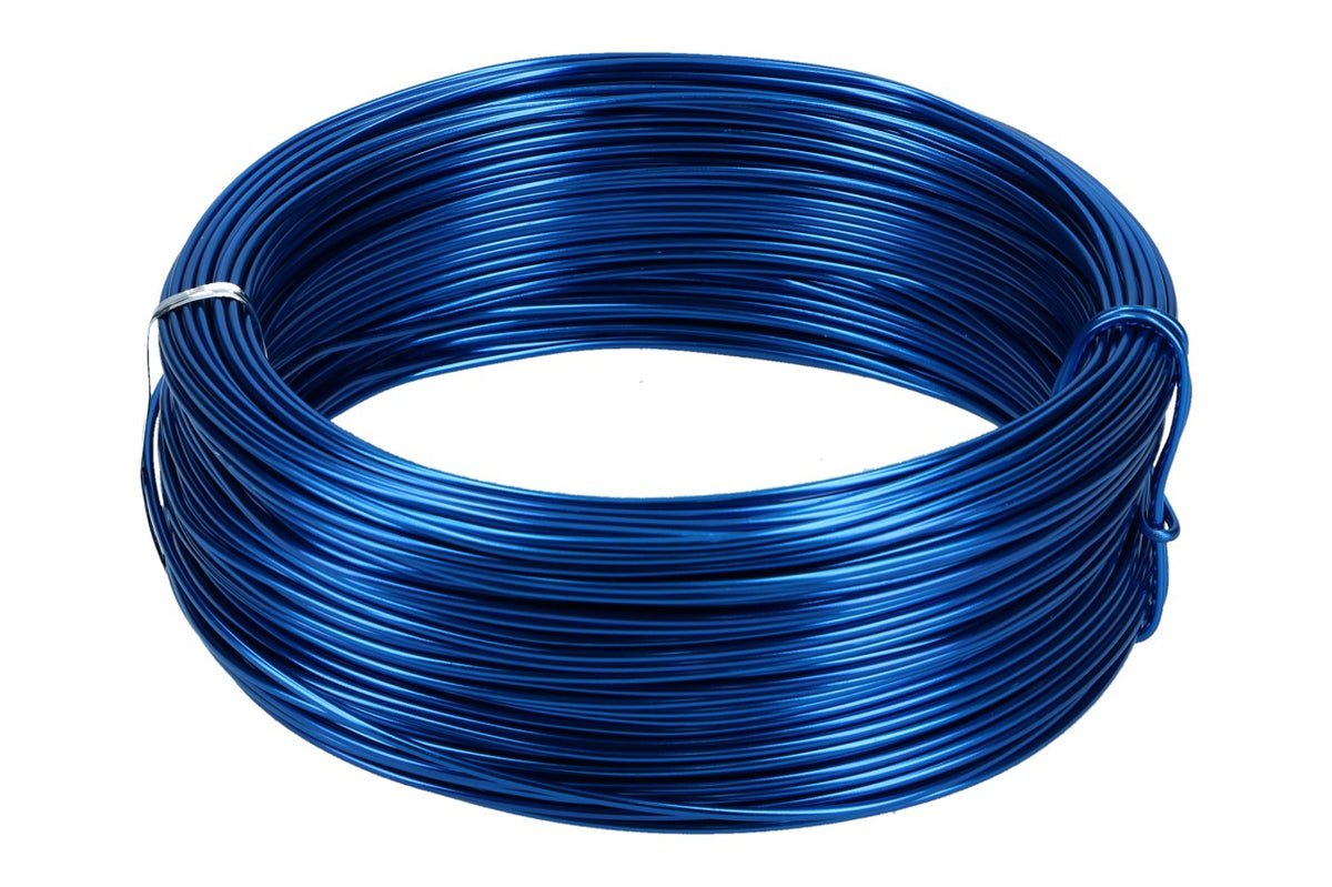 Aludraht 2 mm, 60 m Ring, 500gr. Blau