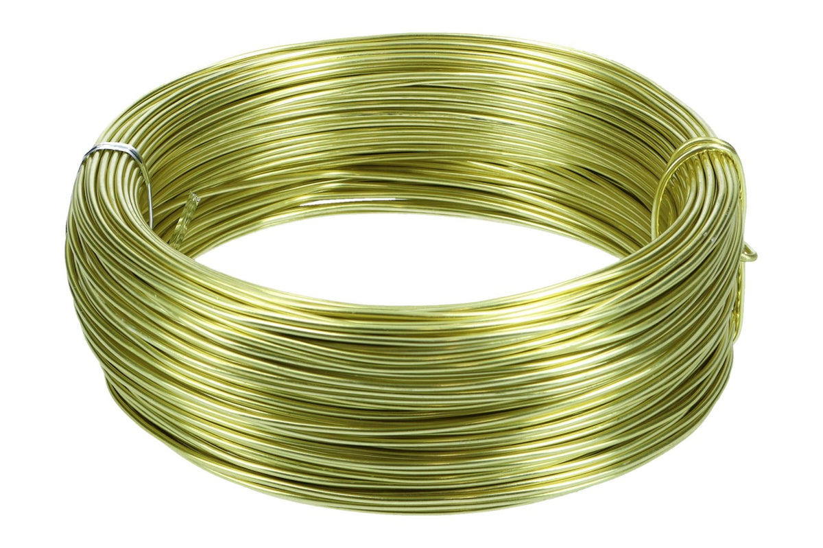 Aludraht, 2 mm, 60m Ring, 500gr. Lemon
