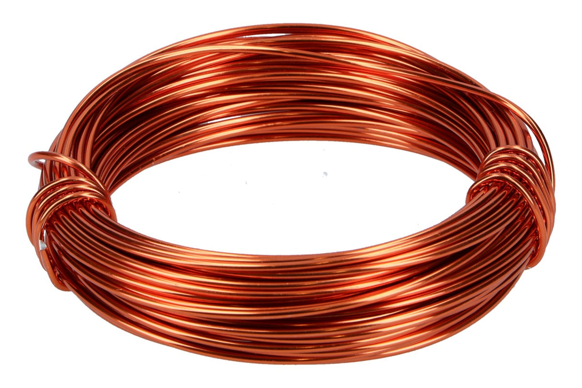 Alu Draht 2mm, 12m, Orange
