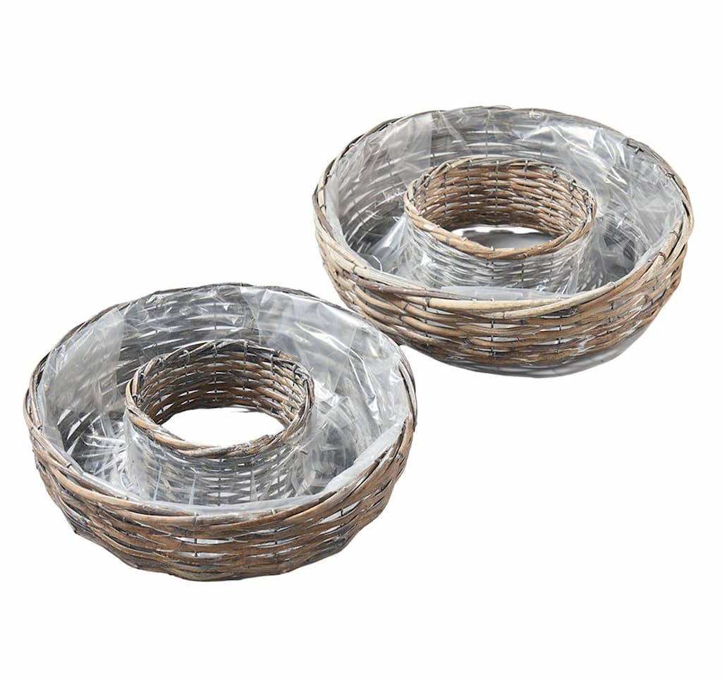 Pflanzring aus Rattan D35 H11cm, Gr. S