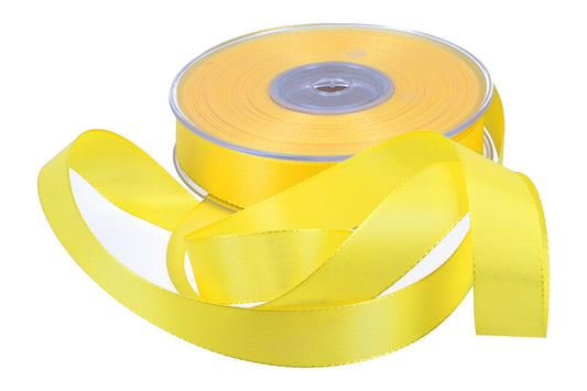 Dekoband Economy 25mm, 50m, hell-gelb