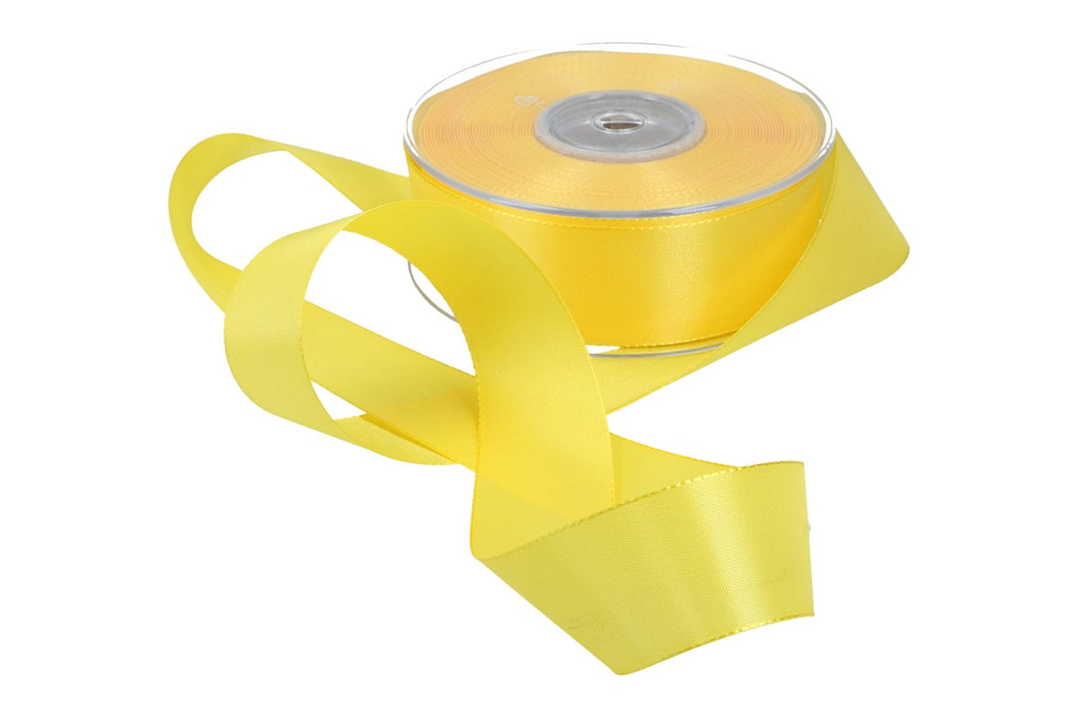 Dekoband Economy 40mm, 50m, hell-gelb