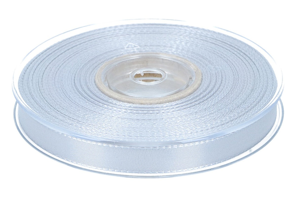Dekoband Economy 15mm, 50m, silber/grau