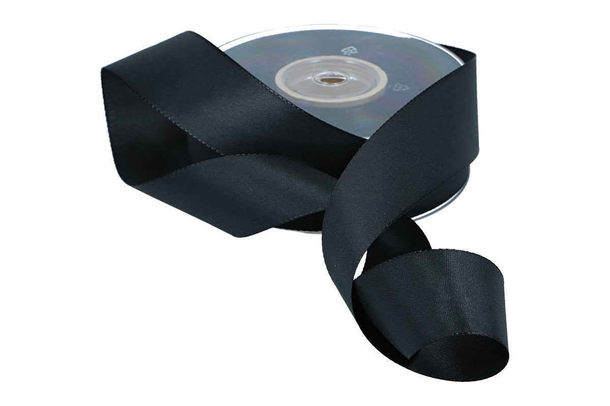Dekoband Economy 40mm, 50m, schwarz