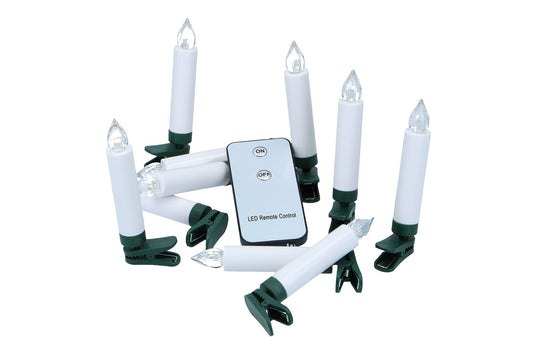 LED Baumkerzen auf Clip, Ø 1,5, Höhe 9cm