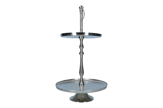 Etagere mit 2 stöckig D24/31cm, H62cm