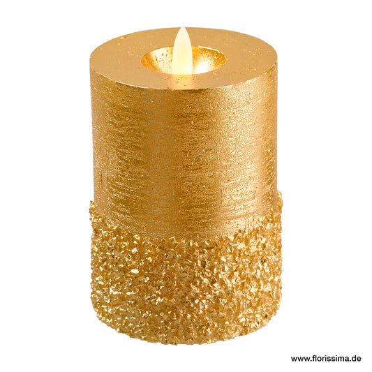 LED Kerze mit Timer D8cm H11,5cm,