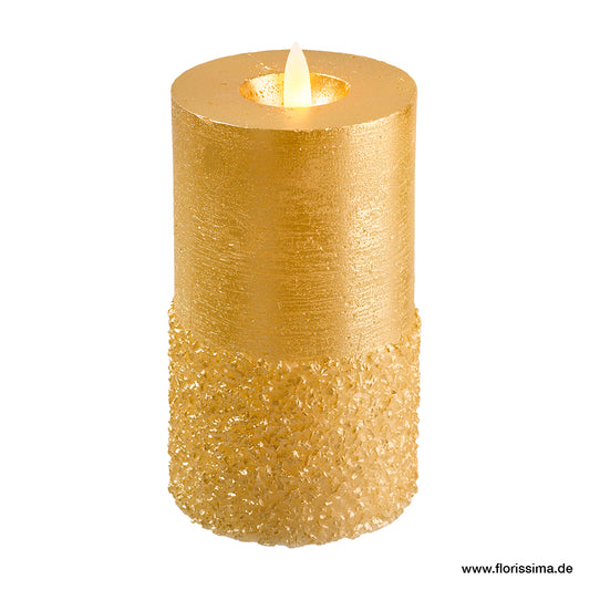 LED Kerze mit Timer D8cm H13,5cm