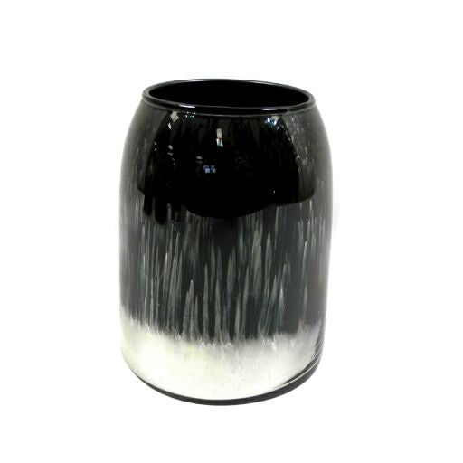 Teelicht halb verspiegelt, D14cm H17cm