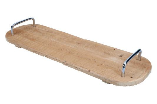 Tabletta mit Metallgriffen 50x16cm H6cm