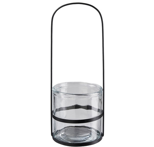 Teelichthalter mit Glaseinsatz, Ve. 1Stk