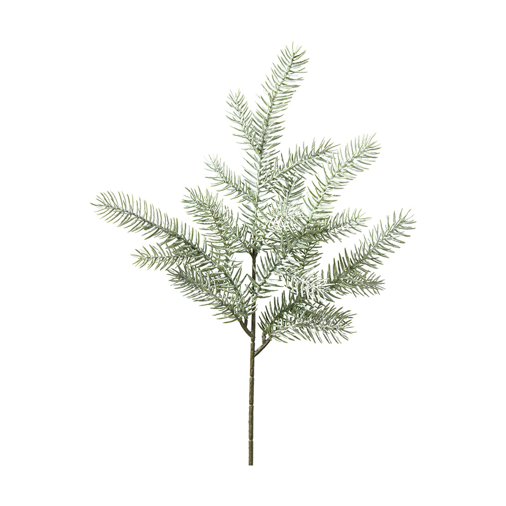 Tannenzweig 47cm, grün-weiss, Ve. 1 Stk