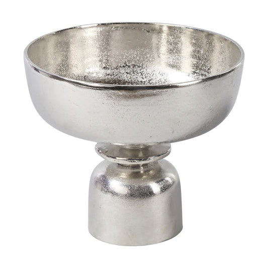 Schale auf Fuß, Alu, D23,5cm H21cm