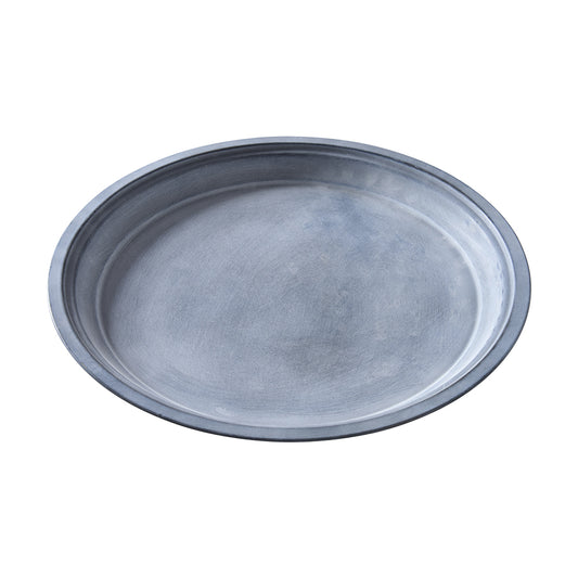 Teller aus Zink D40cm, grau, Ve. 1 Stk