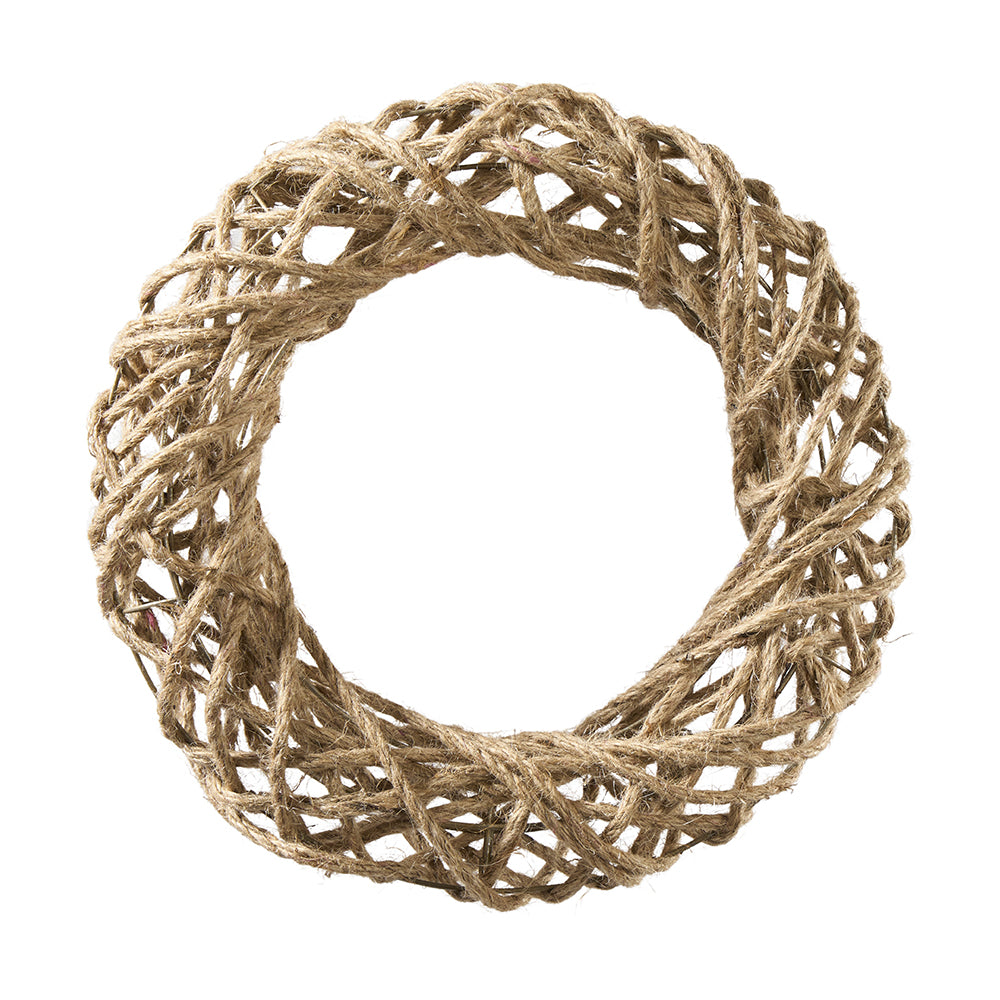 Kranz aus Jute D25cm, Ve. 1 Stk