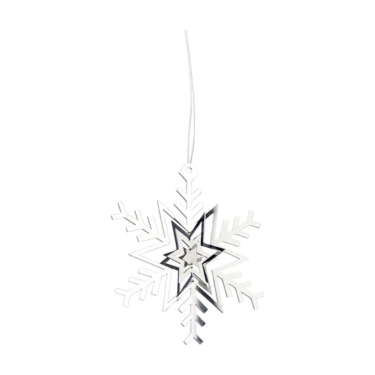Schneeflocke zum Hängen D8cm, Ve. 6 Stk