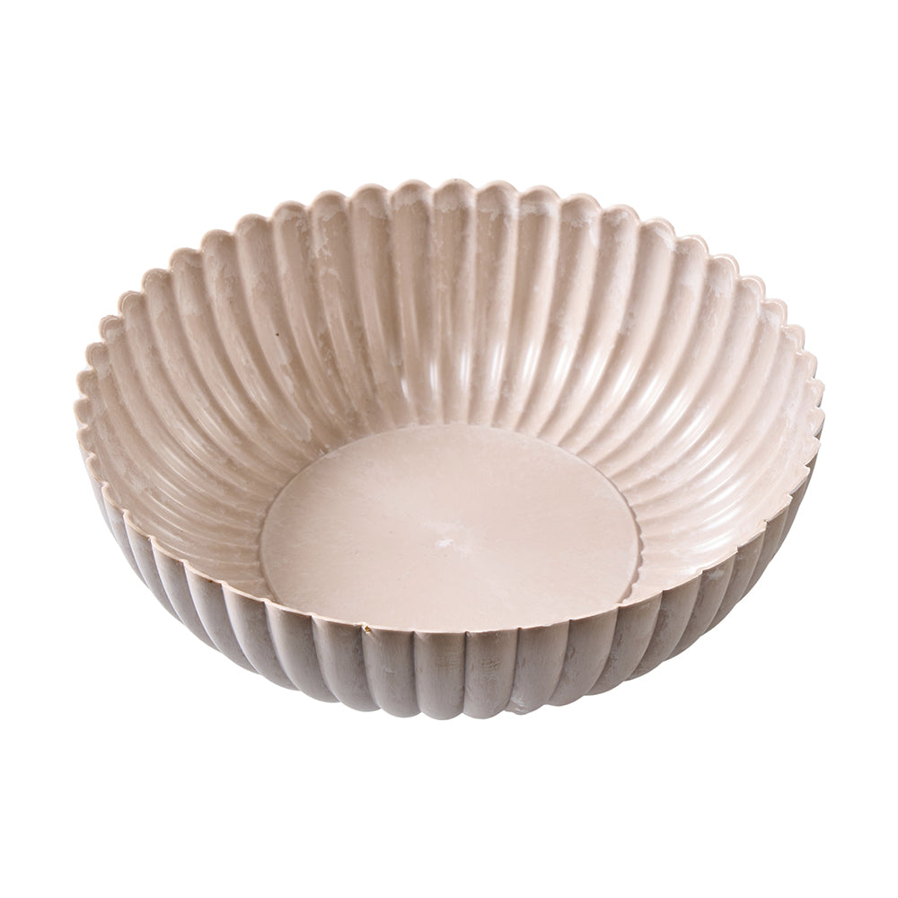 Schale D30cm H9cm, beige, Ve. 1 Stk