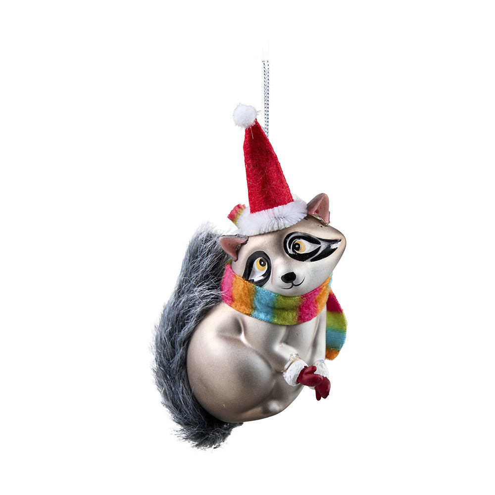 Weihnachtsbaumhänger Waschbär 8x13cm